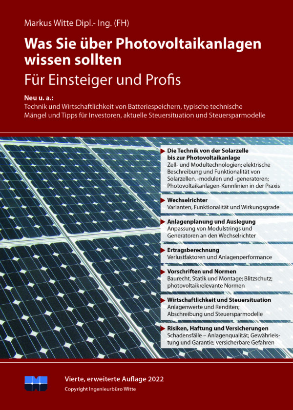 Fachbuch “Was Sie über Photovoltaikanlagen wissen sollten